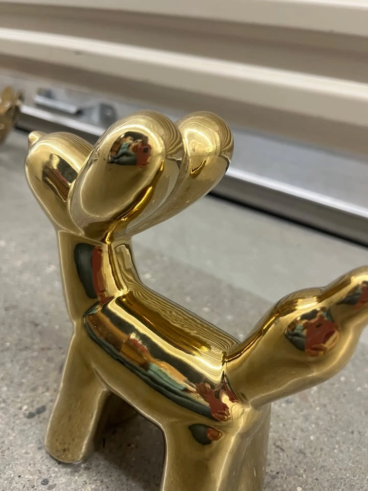Modern Gold Balloon Dog Figurine – Chic Home Decor - photo 5