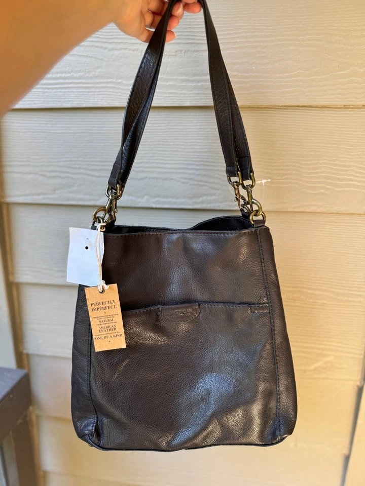 American Leather Genuine Leather Shoulder Bag - Brand New With T - photo 2