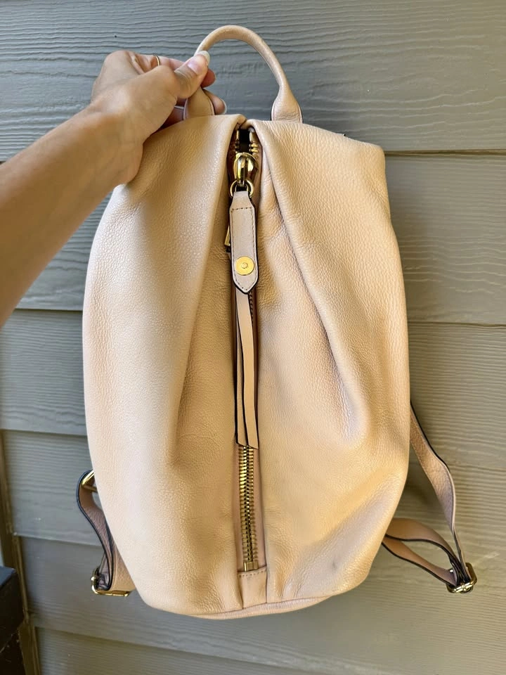 Aimee Kestenberg Leather Backpack in Blush Pink