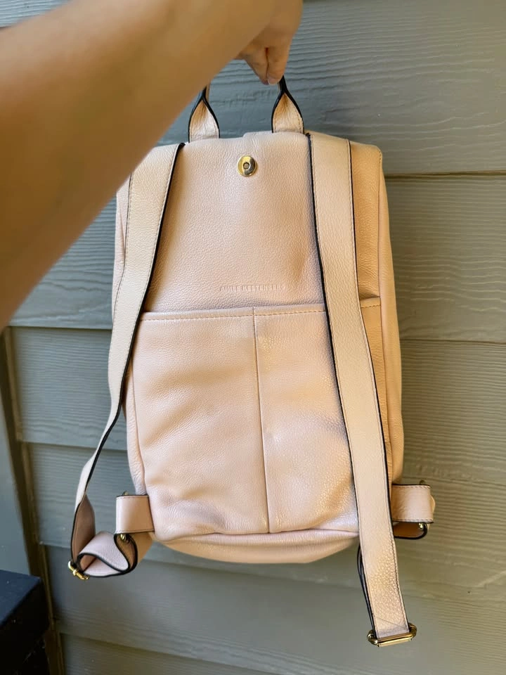 Aimee Kestenberg Leather Backpack in Blush Pink - photo 2