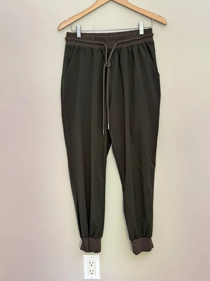 Urban Outfitters Dark Olive Joggers with Pockets - Size M/L