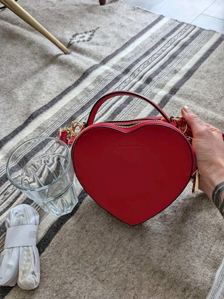 Danier Mini Red Heart Purse