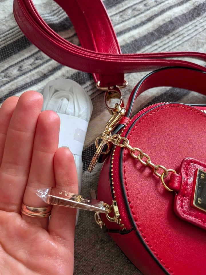 Danier Mini Red Heart Purse - photo 4