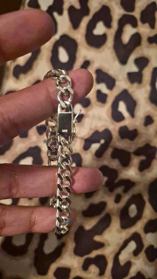 Silver Cuban Link Bracelet 925