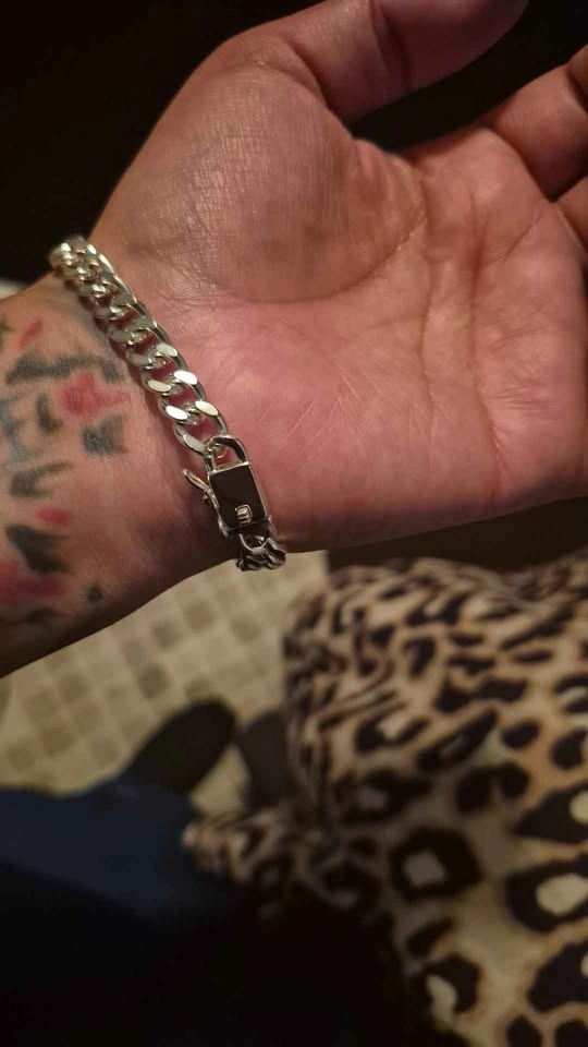 Silver Cuban Link Bracelet 925 - photo 3