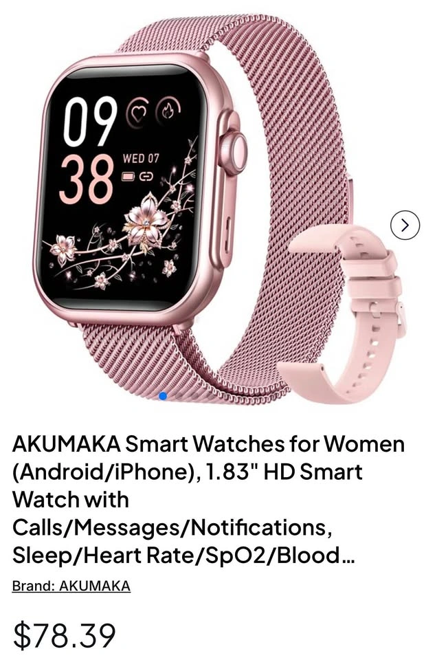 Smart Watch (Answer/Make Call)(Pink)