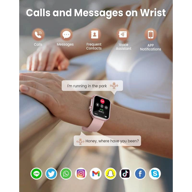 Smart Watch (Answer/Make Call)(Pink) - photo 3
