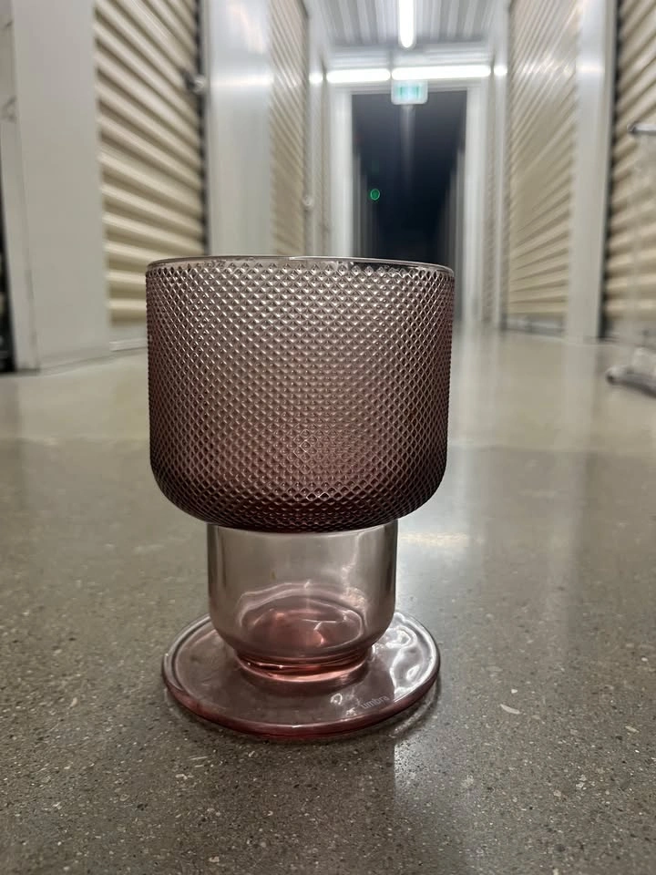Matching Purple/Mauve Glassware Set – Modern Vase & Bowl Duo - photo 3
