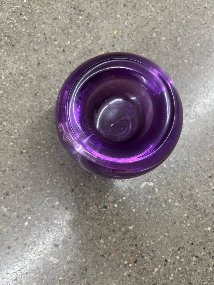 Matching Purple/Mauve Glassware Set – Modern Vase & Bowl Duo - photo 4
