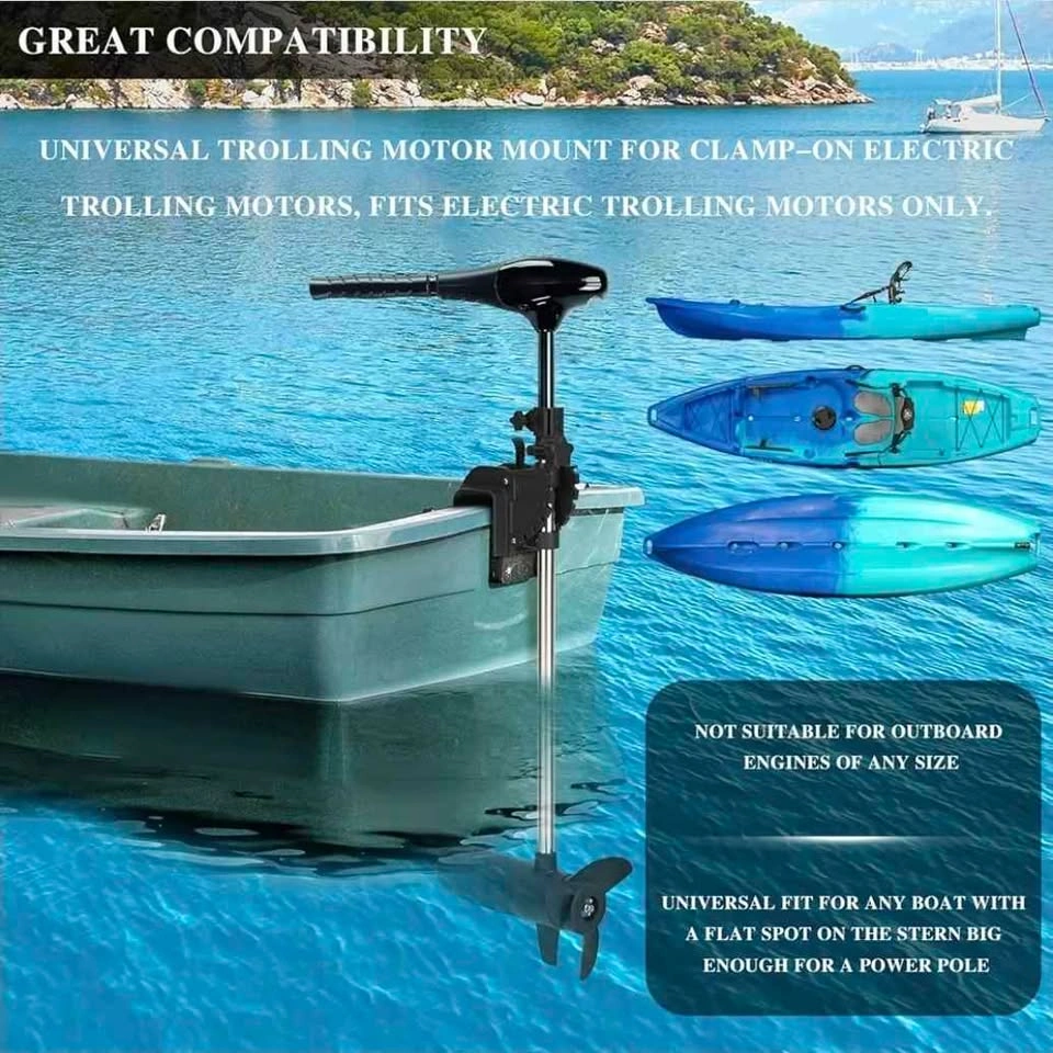 besttruck Universal Transom Trolling Motor Mount for Kayaks - photo 2