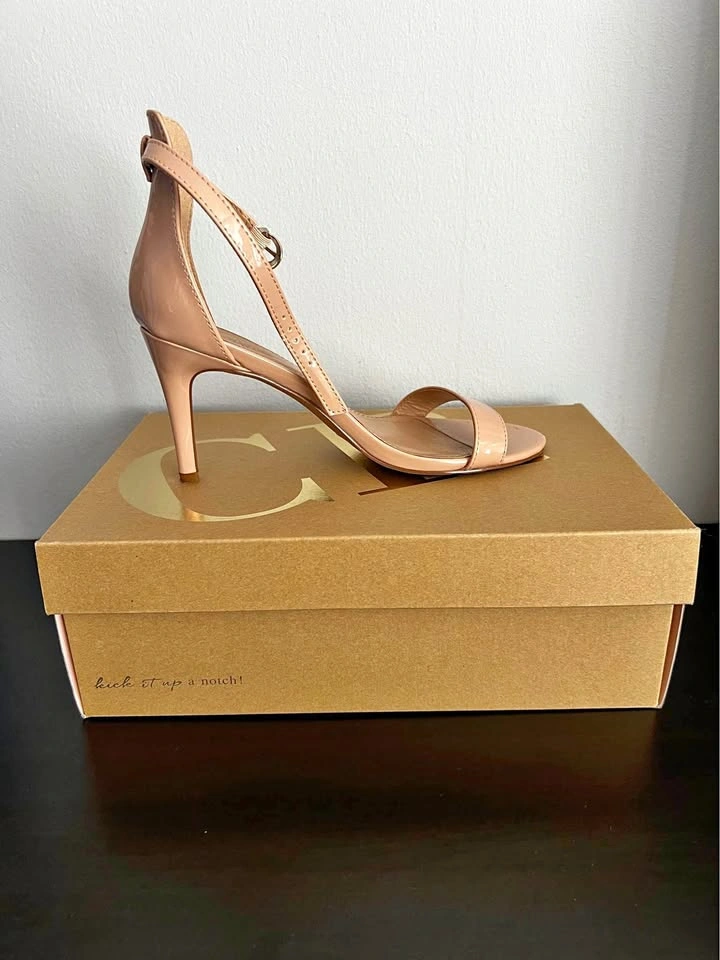 Charlotte Russe Blush Ankle-Strap Heels Size 6
