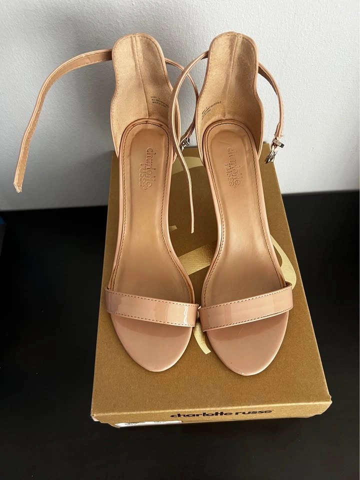 Charlotte Russe Blush Ankle-Strap Heels Size 6 - photo 2