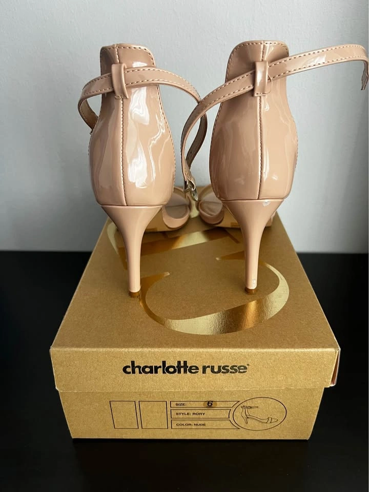 Charlotte Russe Blush Ankle-Strap Heels Size 6 - photo 3