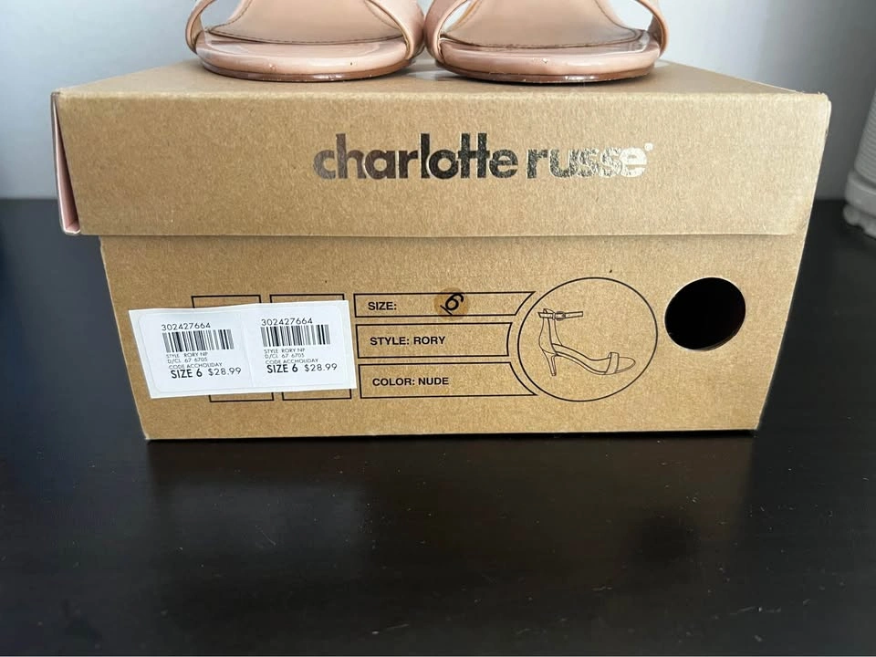 Charlotte Russe Blush Ankle-Strap Heels Size 6 - photo 4