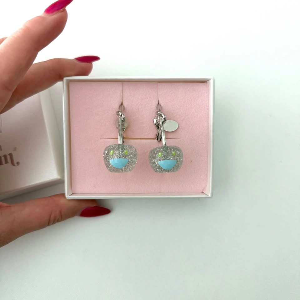 Murakami Liquem Cherry Clip On Earrings from Japan - photo 3