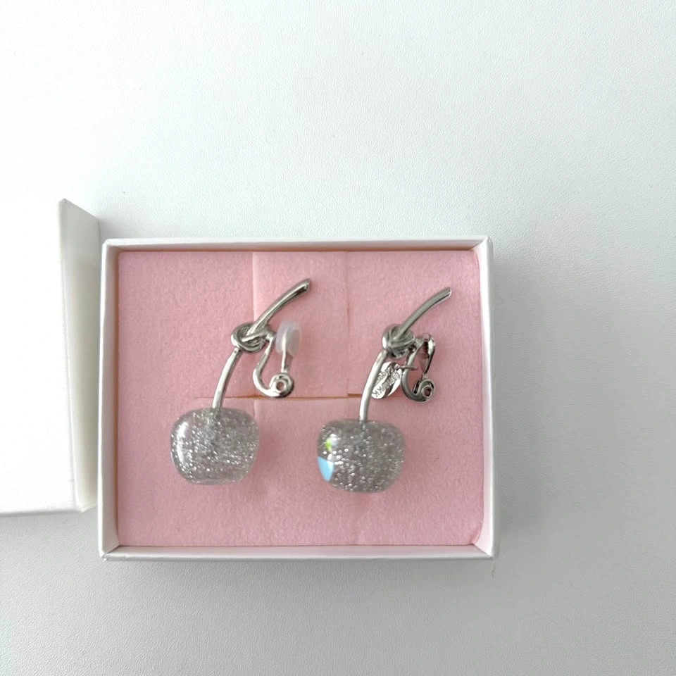 Murakami Liquem Cherry Clip On Earrings from Japan - photo 4