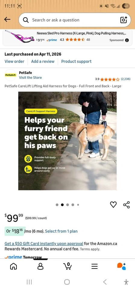 Pet safe Carrying Harness XL - photo 3
