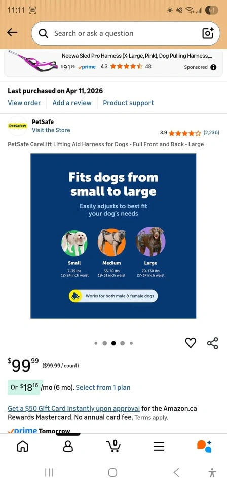 Pet safe Carrying Harness XL - photo 5