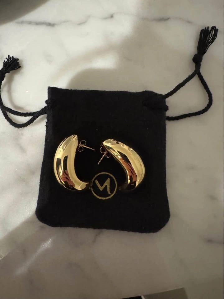 Mejuri 18k Gold Vermeil Mega Dome Earrings - photo 3