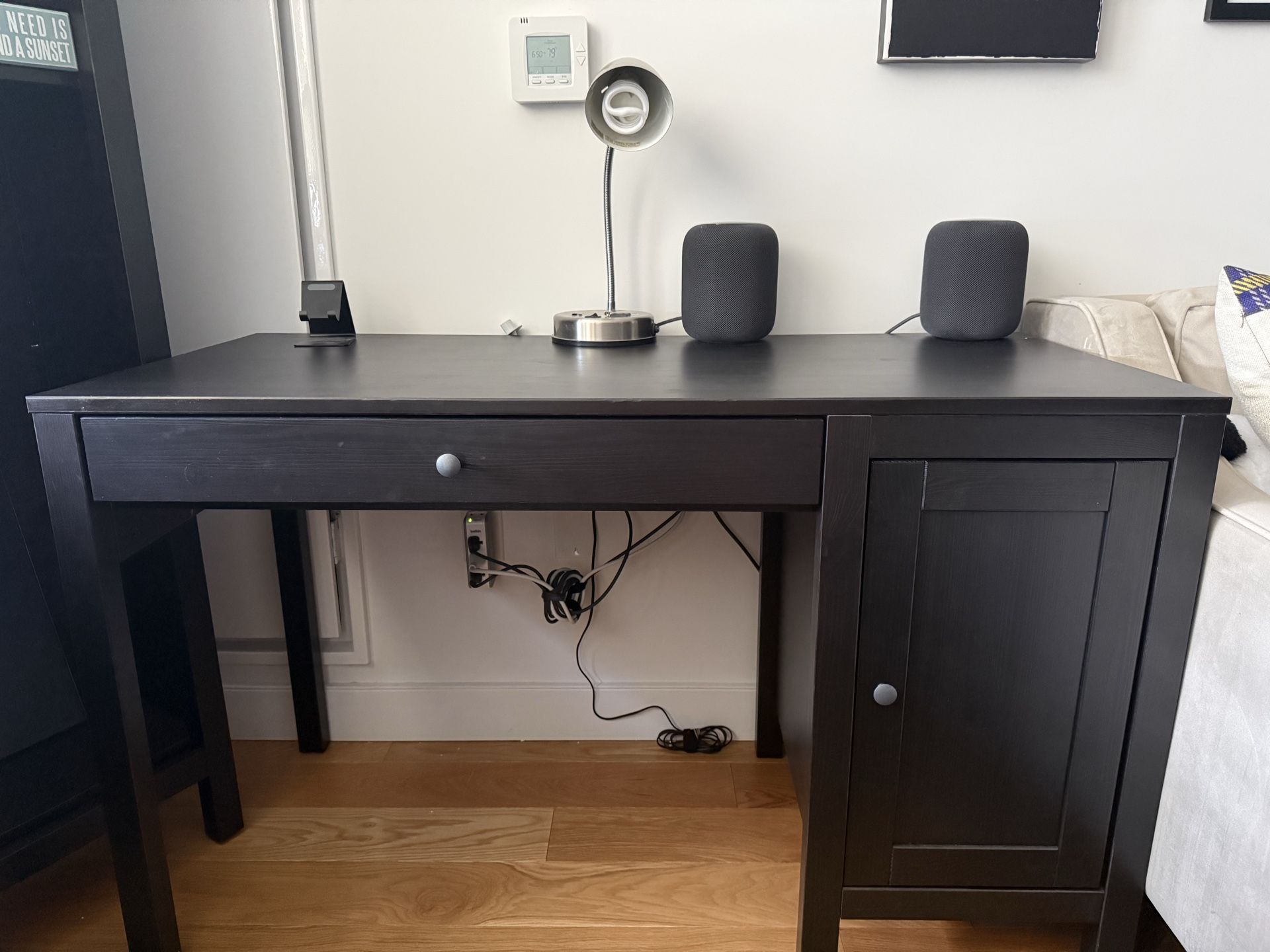 IKEA Hemnes Desk, Black Brown - 47 1/4 x 21 5/8"