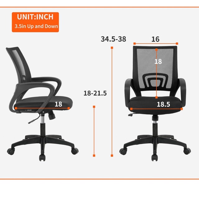 Computer Desk + Ergonomic Mesh Office Chair - $110 OBO - photo 4