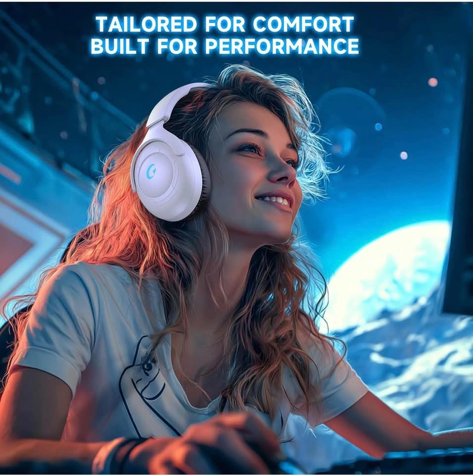 Wireless Gaming Headset for PS5/PS4, PC, Switch, Mac (White) - photo 4