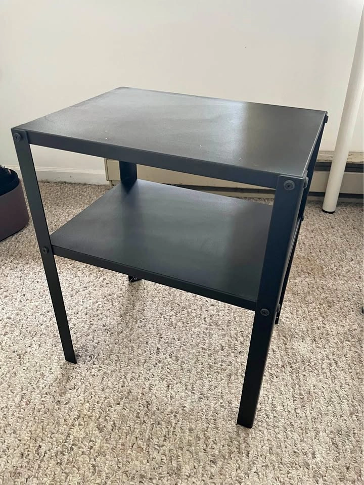 IKEA Knarrevik Metal Nightstand, Black