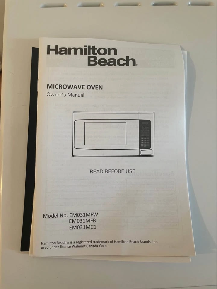 Hamilton Beach Microwave - photo 5