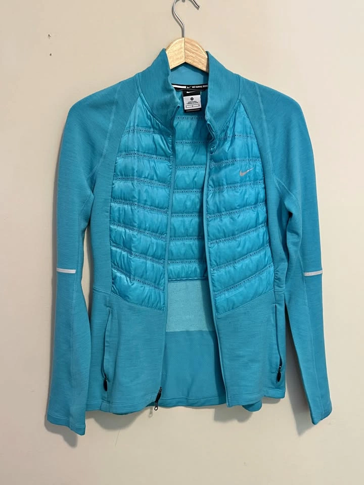 Nike Running Jacket Teal Blue Size M