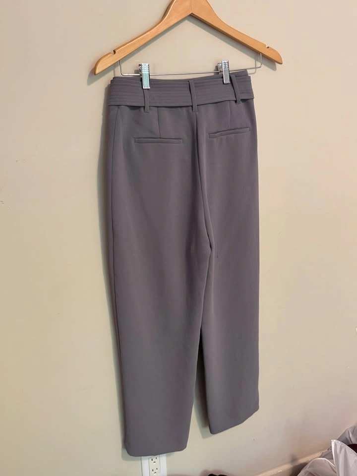 Aritzia Wilfred Tie-Front Pants in Grey - New - photo 3