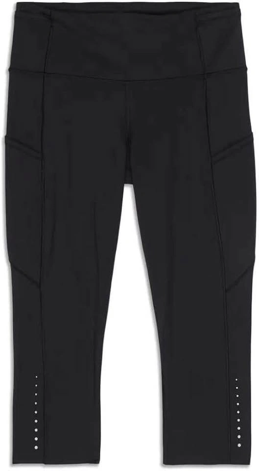 Lululemon Fast Free Crop II Nulux 19" Black Size 4 - photo 2