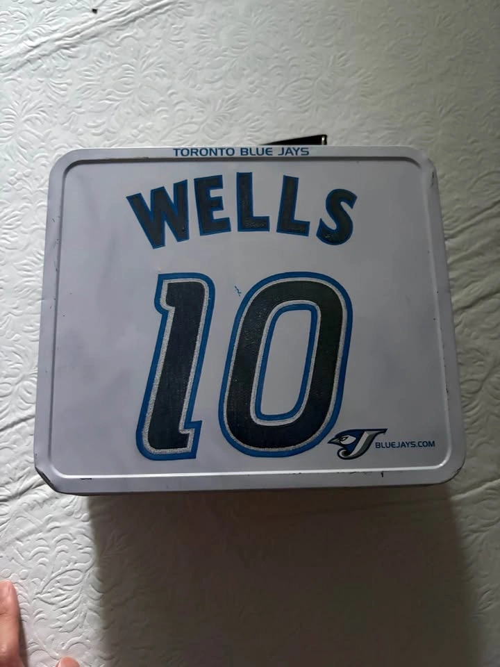 Toronto Blue Jays Wells #10 metal lunchbox - photo 2