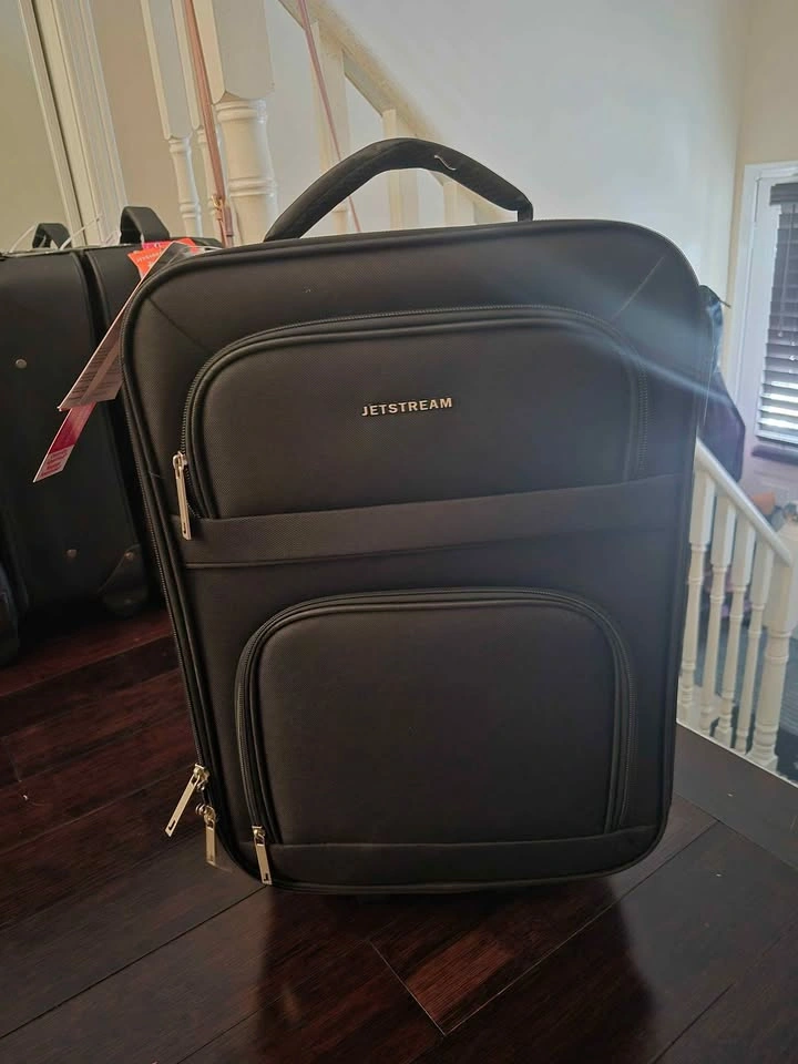 Brand New Jetstream Black Carry-On Luggage Suitcase Travel - photo 2