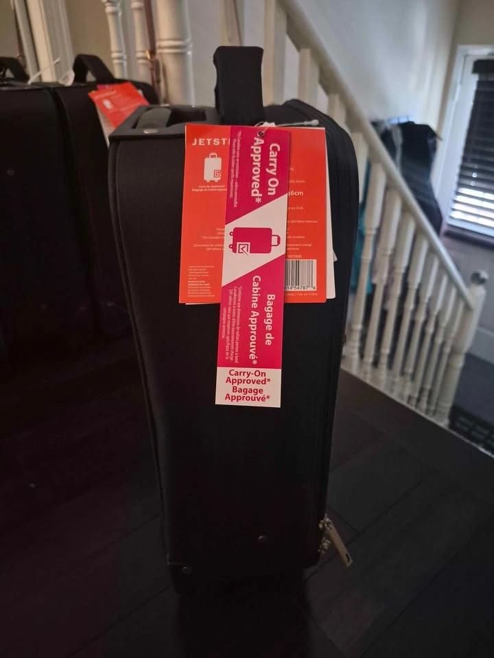 Brand New Jetstream Black Carry-On Luggage Suitcase Travel - photo 3