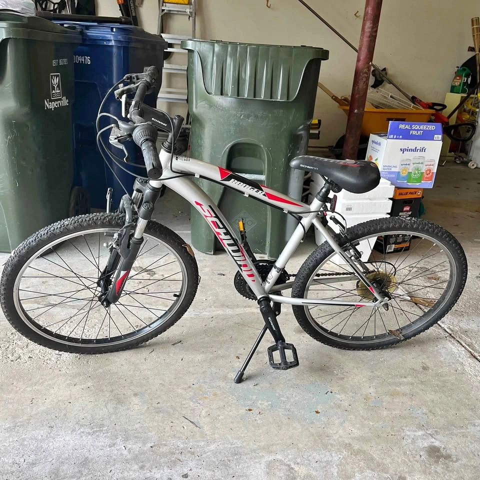 silver Schwinn Ranger 24" mountain bike