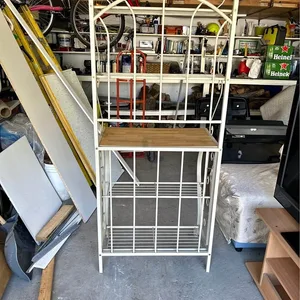 Metal and Wood Baker's Rack