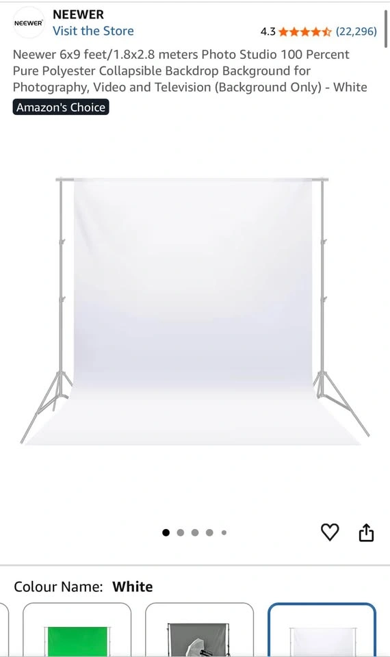 Collapsible Backdrop Background for Photography [BRAND NEW] - photo 2