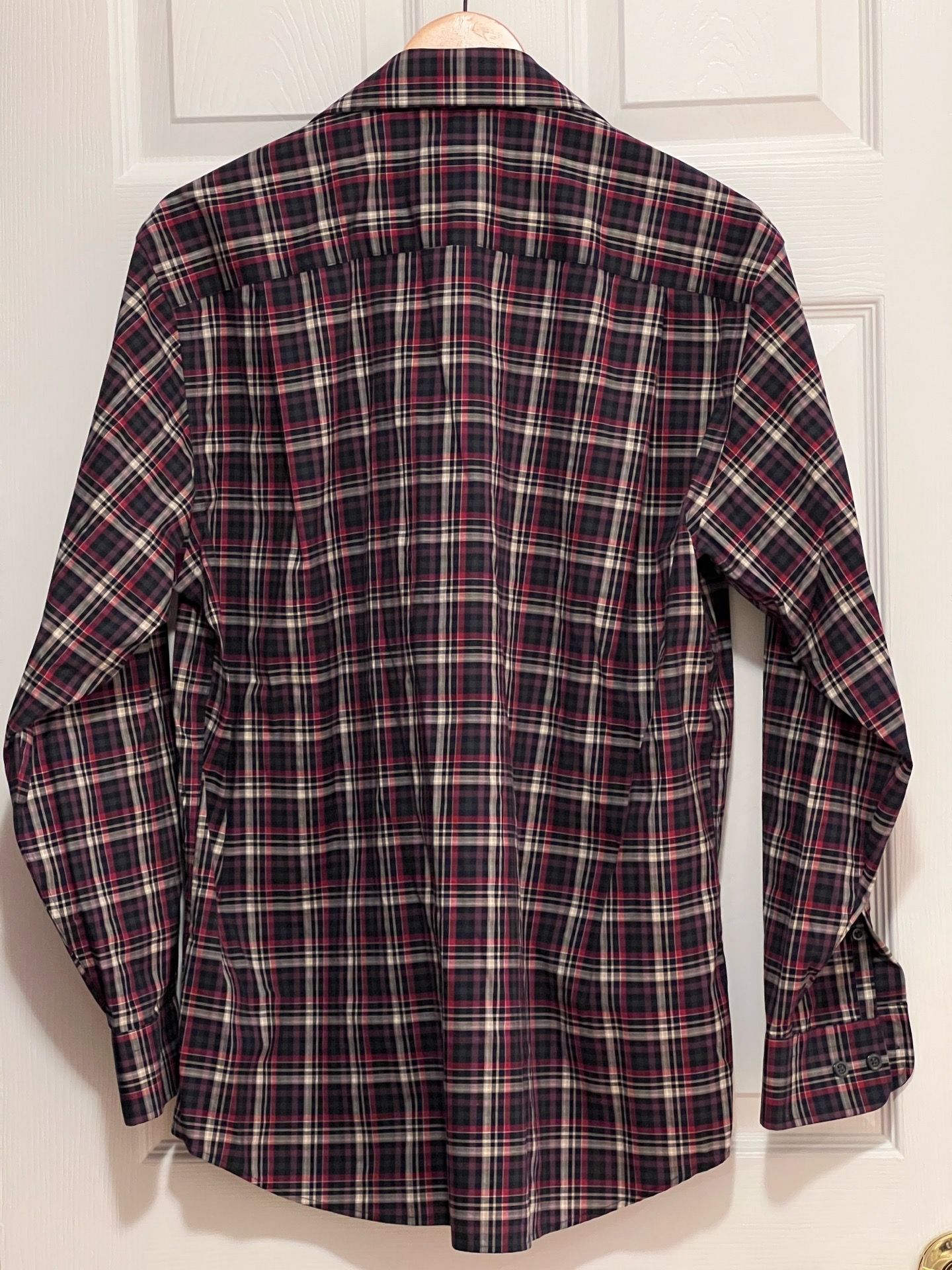 Jos A Bank Mens Medium Traditional Fit Plaid Button Down Shirt - photo 2
