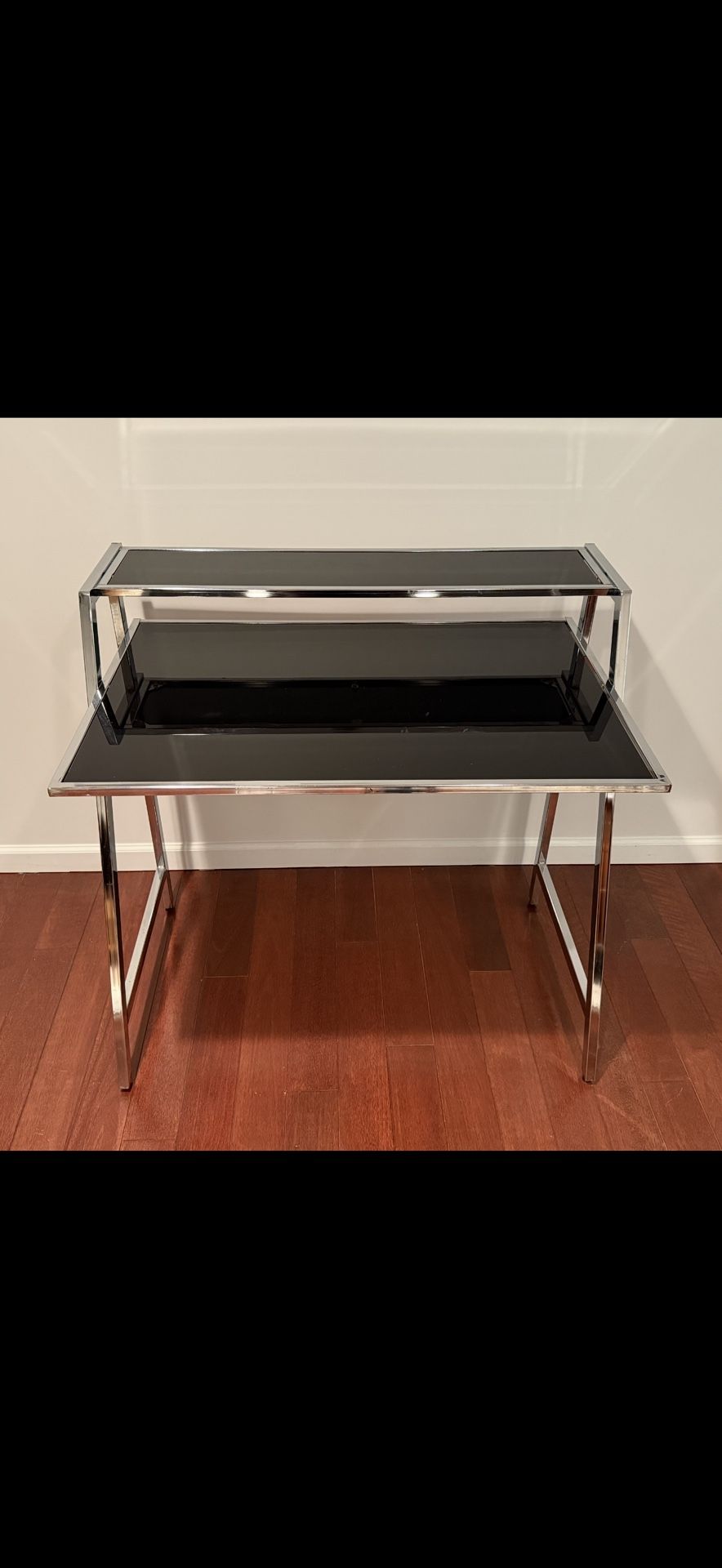Glass And Metal Table