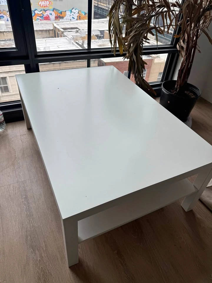IKEA White Coffee Table – Minimal Modern