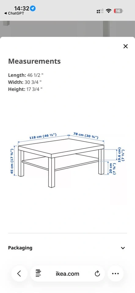 IKEA White Coffee Table – Minimal Modern - photo 2