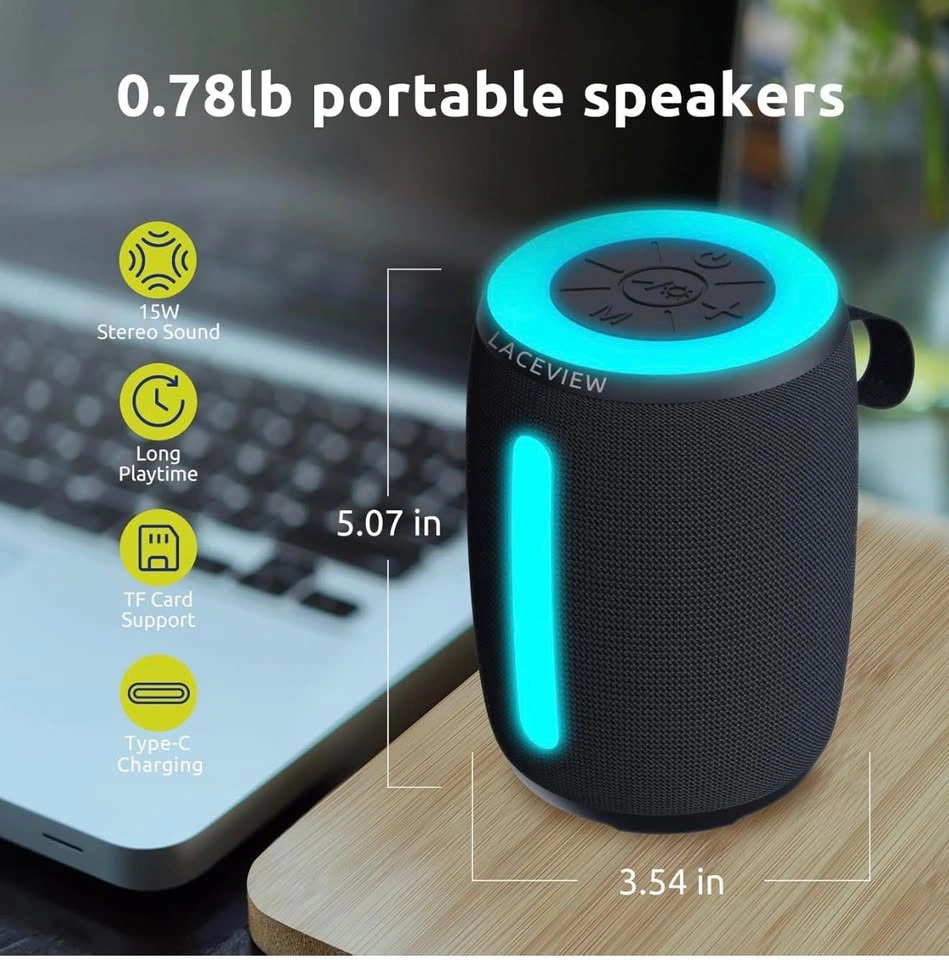 Loud Portable Wireless Speakers (Black) - photo 2