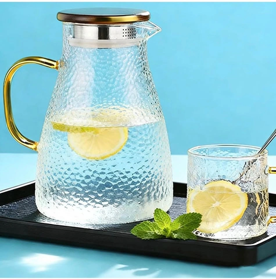Glass Pitcher with Lid, 68 oz/2L - photo 2