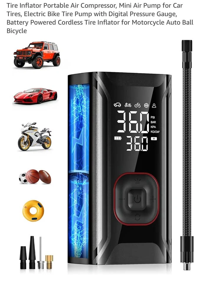 Tire Inflator Portable Air Compressor