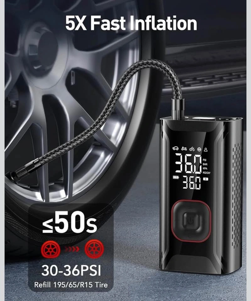 Tire Inflator Portable Air Compressor - photo 2