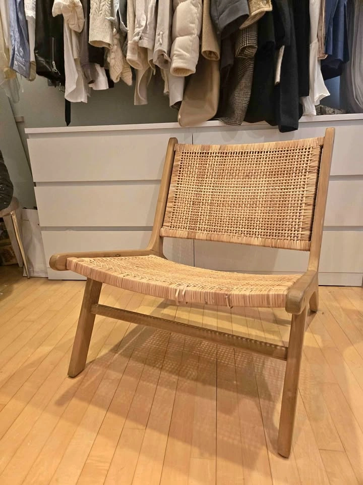 Mid-Century Modern Woven Lounge Chair