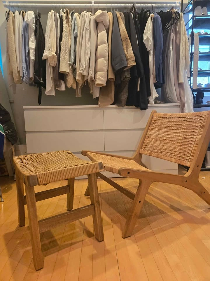 Mid-Century Modern Woven Lounge Chair - photo 5