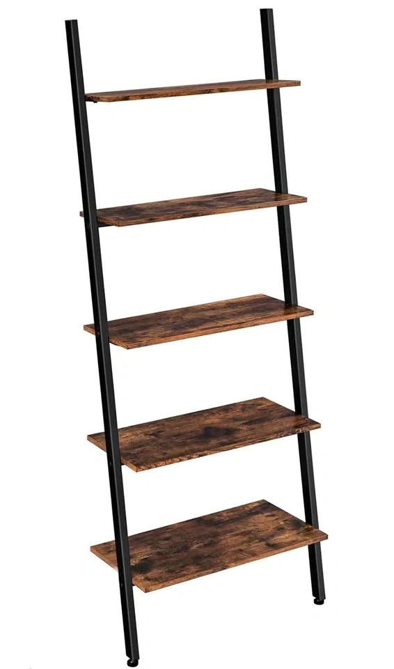 5-Tier Ladder Bookshelf, for Living Room, Kitchen, Office, Indus