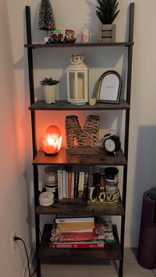 5-Tier Ladder Bookshelf, for Living Room, Kitchen, Office, Indus - photo 2