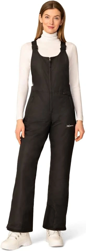 Arctix Women's Essential Insulated Bib Overalls, Black, 2X